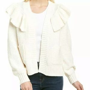Madewell Ruffle Cardigan Sweater